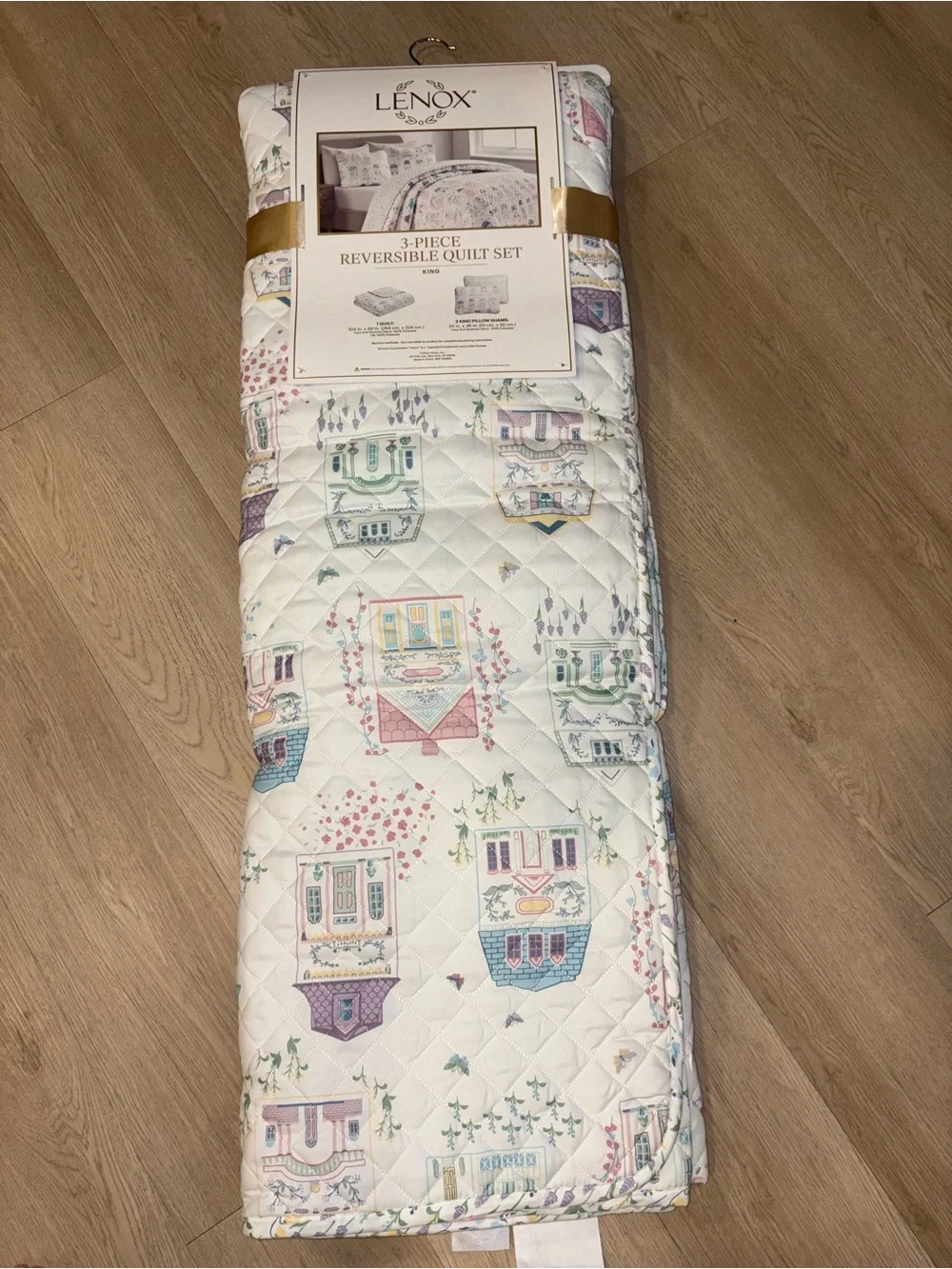 Lenox Spice Village 3 Piece King Quilt Set